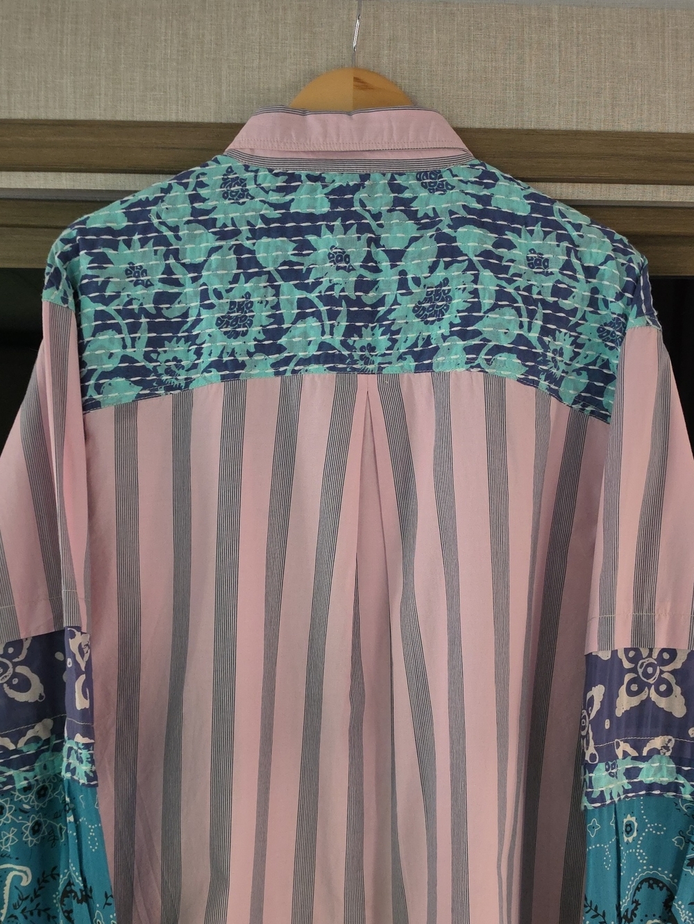 NWOT,"WILD DUNES KANTHA STRIPED DOWN 100%COTTON TOP" BY WE THE FREE - Picture 12 of 17